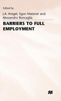 Hardcover Barriers to Full Employment Book