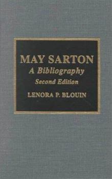 Hardcover May Sarton: A Revised Bibliography Book