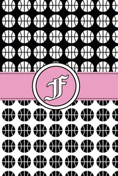F: basketball Notebook Monogram Initial F Personalized Volleyball Gift for Players Coach Students Teachers (Volleyball Lovers)