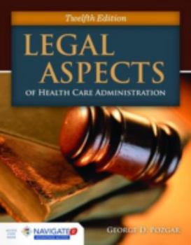 Hardcover Legal Aspects of Health Care Administration Book