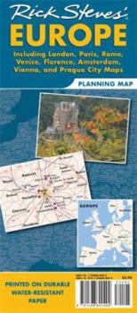 Map Rick Steves Europe Planning Map: Including London, Paris, Rome, Venice, Florence, Amsterdam, Vienna & Prague City Maps Book