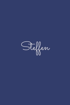 Steffen: notebook with the name on the cover, elegant, discreet, official notebook for notes, dot grid notebook,