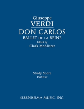 Paperback Don Carlos, Ballet de la Reine: Study score Book