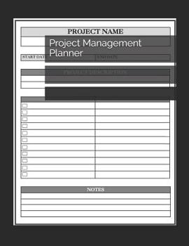 Paperback Project Management Planner: Project Management Note Pads Project and Task Organization Project Manager Notepad Project Planner Tracker Business Pl Book