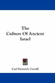 Hardcover The Culture Of Ancient Israel Book