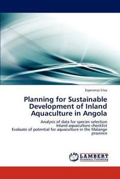 Paperback Planning for Sustainable Development of Inland Aquaculture in Angola Book