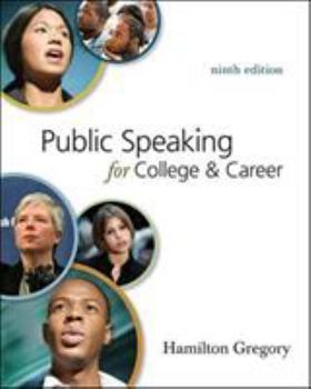 Paperback Public Speaking for College and Career. by Hamilton Gregory Book