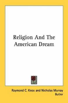 Paperback Religion And The American Dream Book