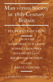 Paperback Man Versus Society in Eighteenth-Century Britain: Six Points of View Book