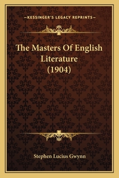 Paperback The Masters Of English Literature (1904) Book