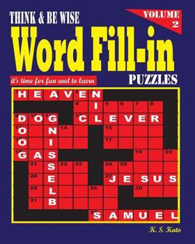 Paperback Think & be Wise Word Fill Ins, Vol. 2 Book