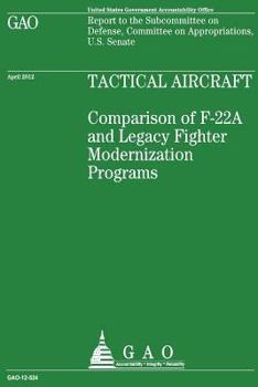 Paperback Tactical Aircraft: Comparison of F-22A and Legacy Fighter Modernization Programs Book