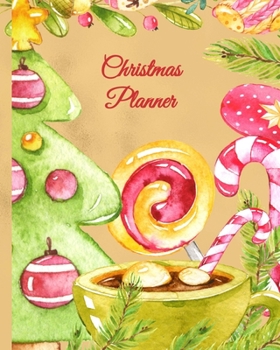 Paperback Christmas Planner: Undated Holiday Party Organizer, Shopping Lists, Budgets, Christmas Cards, Meal Planner and Grocery List, Recipe Forms Book