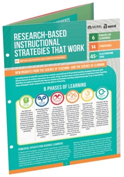 Paperback Research-Based Instructional Strategies That Work (Quick Reference Guide) Book