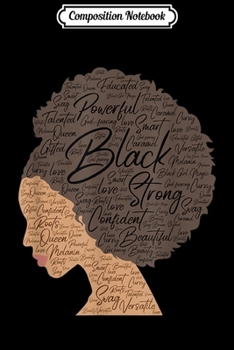 Composition Notebook: Natural Hair Afro Inspirational Word Art Black History Month  Journal/Notebook Blank Lined Ruled 6x9 100 Pages