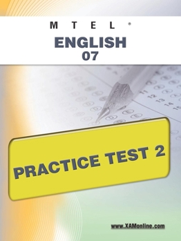 Paperback MTEL English 07 Practice Test 2 Book