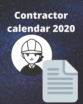 Paperback contractor Calendar 2020 Book
