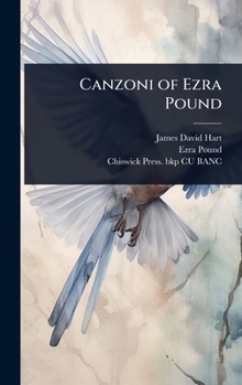 Hardcover Canzoni of Ezra Pound Book