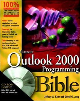 Paperback Microsoft Outlook 2000 Programming Bible [With CDROM] Book