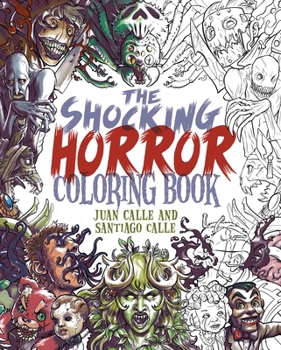 Paperback The Shocking Horror Coloring Book