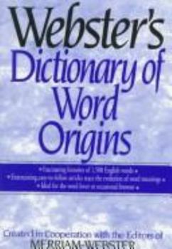 Hardcover Webster's Dictionary of Word Origins Book