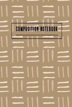 Paperback Composition Notebook: College Ruled 6" x 9" Lovely Writing Notes Journal, Office, Kids, School and college student. Book