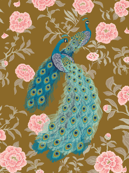 Misc. Victorian Peacock Journal (Deluxe Binding with Gold Gilded Pages) Book