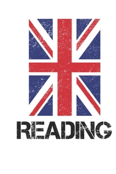 Paperback Reading: Reading Union Jack Flag Blank Travel Journal Diary Notebook forReading And England (6X9, 120 pages) Book