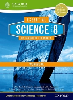 Paperback Essential Science for Cambridge Secondary 1- Stage 8 Workbook Book