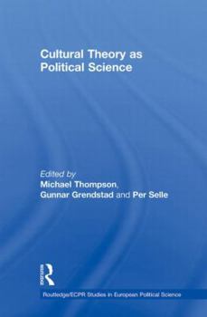 Paperback Cultural Theory as Political Science Book