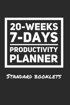 Paperback 20-Weeks 7-Days Productivity Planner - Standard Booklets: Guided Productivity Planner - Best for Results & Growth - Softcover 6x9" - Includes Tips, Qu Book