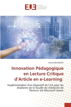 Paperback Innovation Pédagogique en Lecture Critique d'Article en e-Learning [French] Book