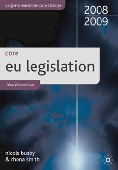 Paperback Core Eu Legislation Book