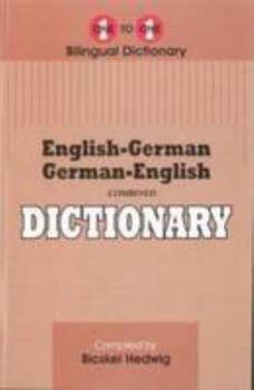 Paperback English-German German-English One-to-One Dictionary Book