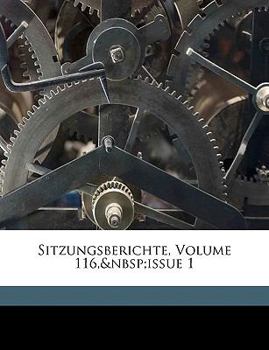 Paperback Sitzungsberichte, Volume 116, Issue 1 [German] Book