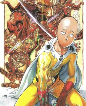 Notebook: One Punch Man Anime Soft Glossy Cover Graph Paper Pages Book 7.5 x 9.25 Inches 110 Pages