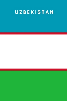 Uzbekistan: Country Flag A5 Notebook to write in with 120 pages