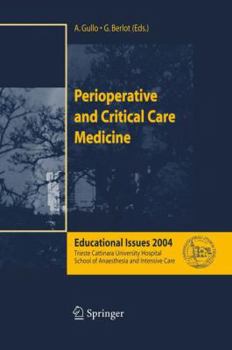 Paperback Perioperative and Critical Care Medicine: Educational Issues 2004 Book