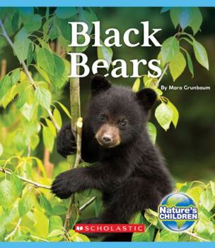 Hardcover Black Bears (Nature's Children) Book