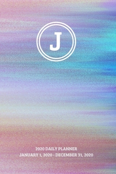 Paperback 2020 Daily Planner: Initial, letter J; January 1, 2020 - December 31, 2020; 6" x 9" Book