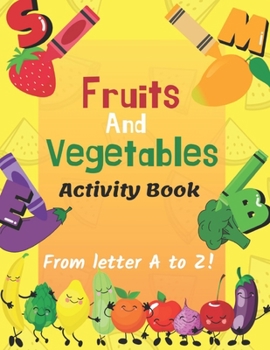 Paperback Fruits And Vegetables Activity Book