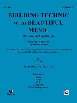 Paperback Building Technic With Beautiful Music, Bk 4: Cello Book