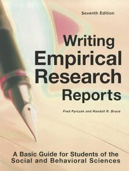 Paperback Writing Empirical Research Reports: A Basic Guide for Students of the Social and Behavioral Sciences Book