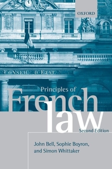 Paperback Principles of French Law Book