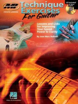 Paperback Technique Exercises for Guitar: Private Lessons Series [With CD (Audio)] Book