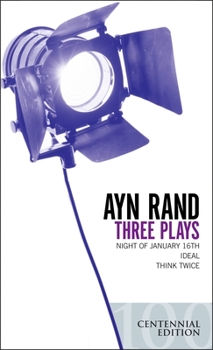 Mass Market Paperback Three Plays: Night of January 16th, Ideal, Think Twice Book