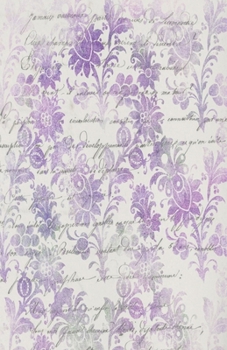 Paperback Dot Grid Journal Notebook: Purple Lavender Ephemera - Bullet Planner Book - Dotted Grid - 5.5 X 8.5" 120 Pg - DIY Weekly Spread - Organizer - Hab Book