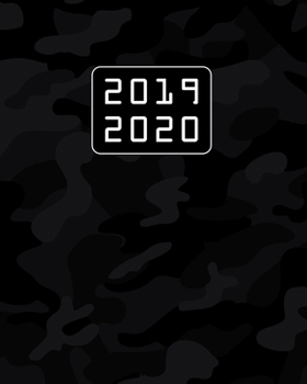 Academic Planner 2019 - 2020: Camo print weekly military academy diary. Organiser with monthly calendar, weekly diary, blank timetables, lined notes + contacts.