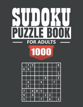 Paperback Sudoku puzzle book for adult: 1000 Easy to Extreme Sudoku Puzzles with Solutions - paperback game - suduko puzzle books for adults large print - sad Book