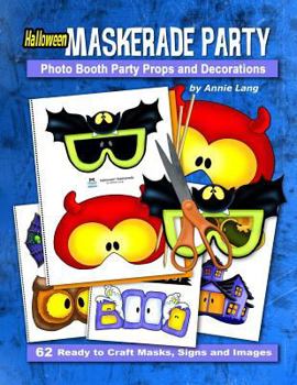 Paperback Halloween Maskerade Party: Photo Booth Party Props and Decorations Activity Book